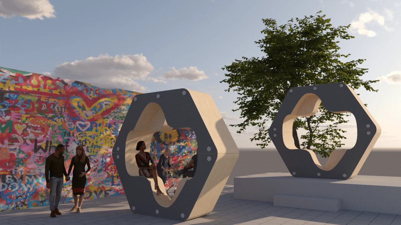 3D Stadtmöbel