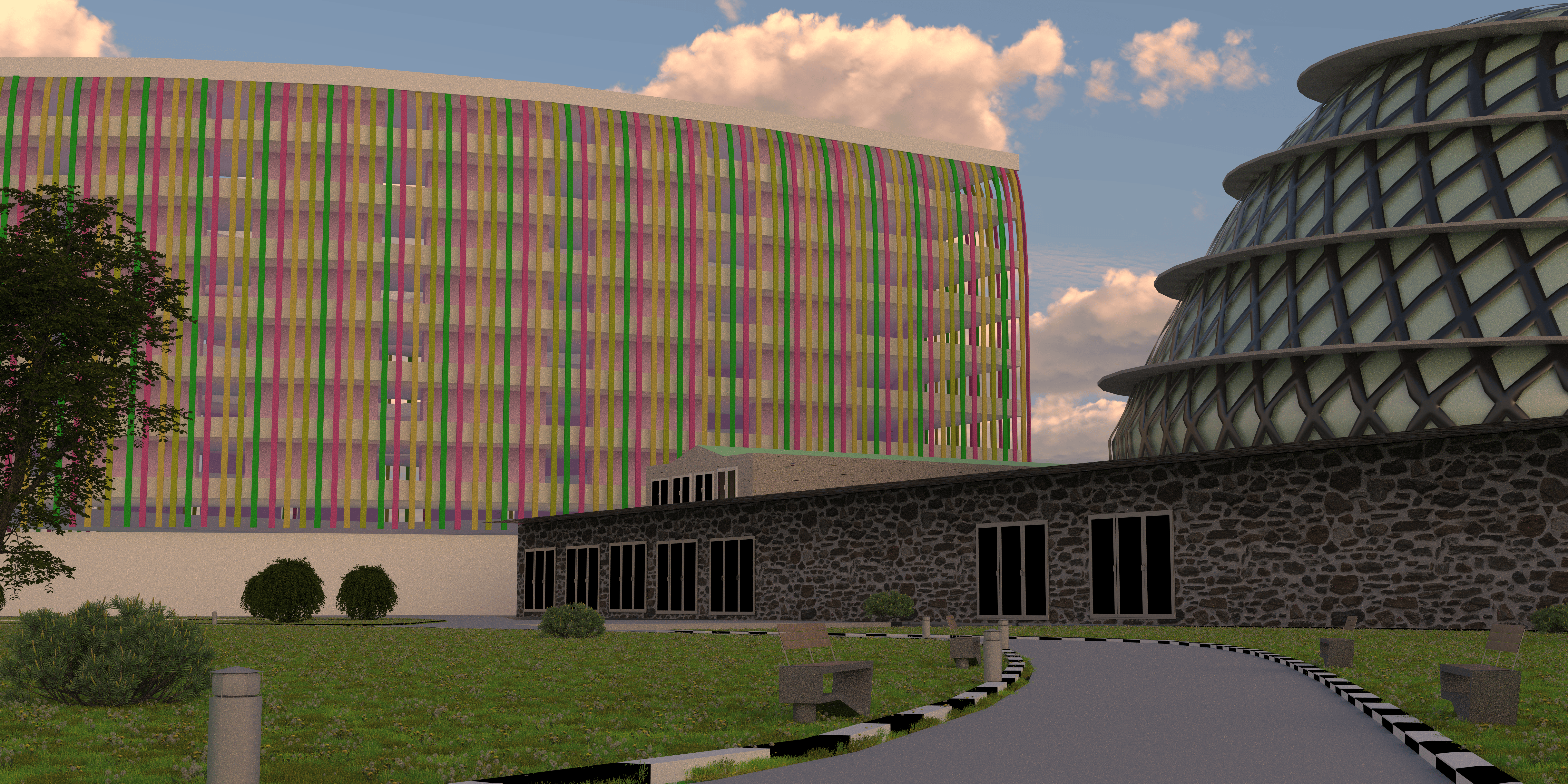 3D Stadtszene – Bild 1