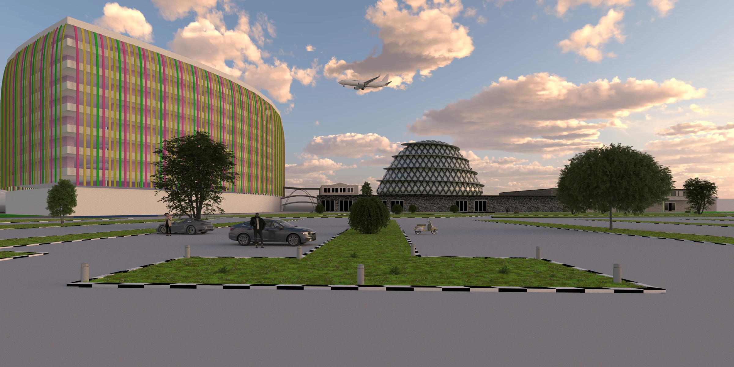 3D Stadtszene – Bild 2